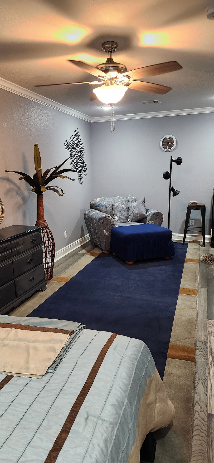 Sitting area in bedroom
