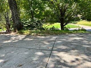 Parking spaces at top of driveway.
