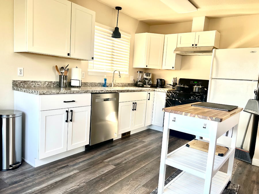 Kitchen on upper floor