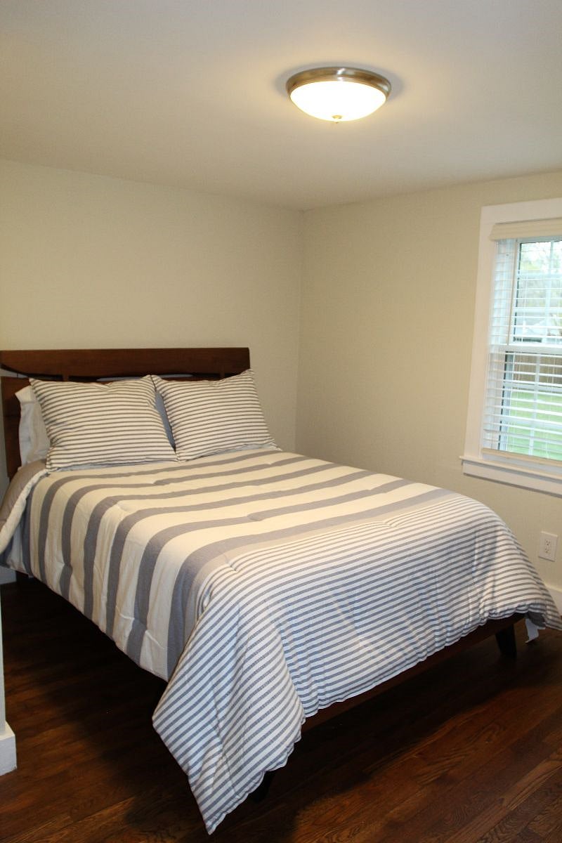 Full size bed bedroom on main floor.