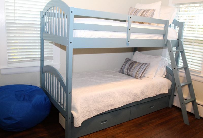 Bunk room with twin XL mattresses
