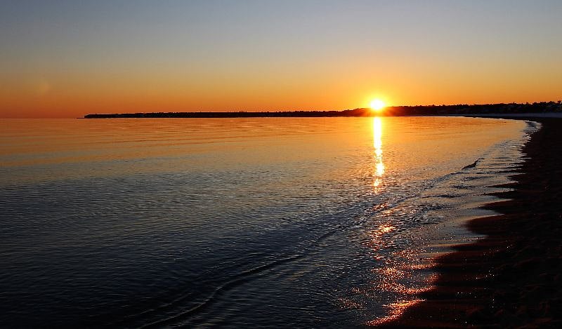 Sunset from Covell Resident Beach, 3 min. drive and free access with landlord pass.