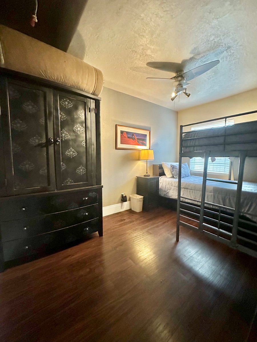 Room 2- Twin size bed and one loft bed