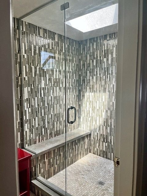 Large walk in shower