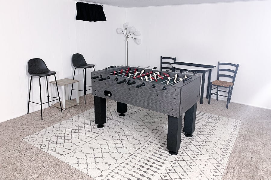 Get your game on playing some foosball