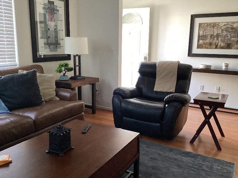 Leather recliner for your relaxation. 