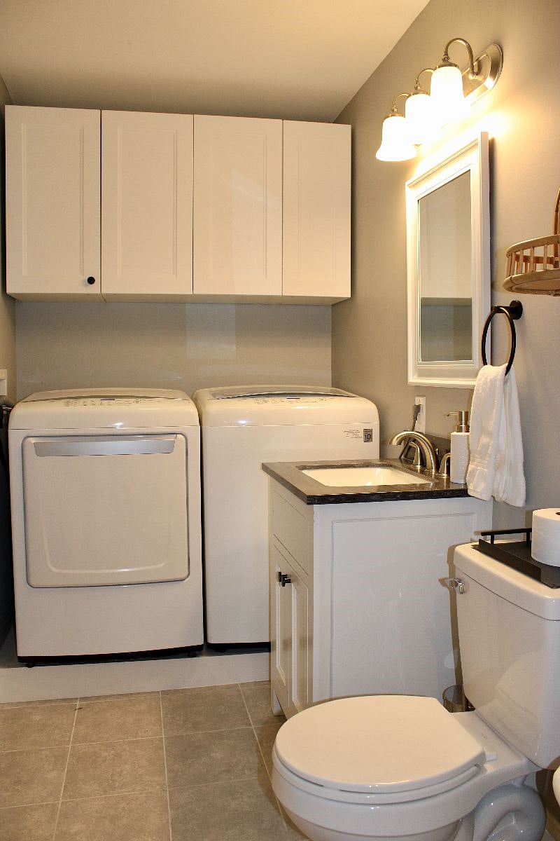 2nd floor: half bath and in-unit laundry off kitchen