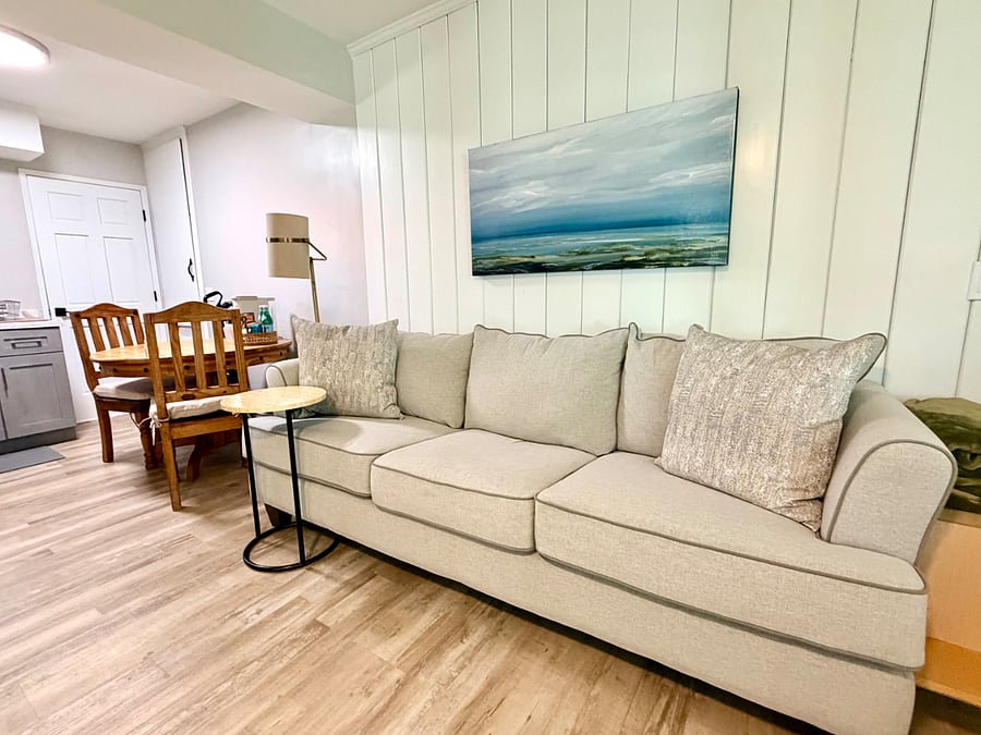 Comfortable seating area to unwind after a long day.