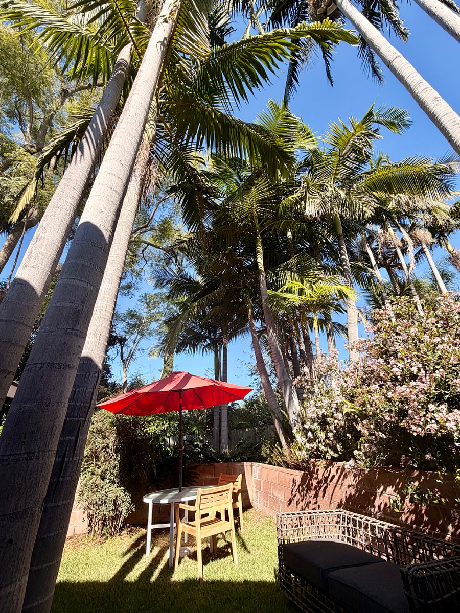 Surrounded by greenery for a relaxing and private setting.
