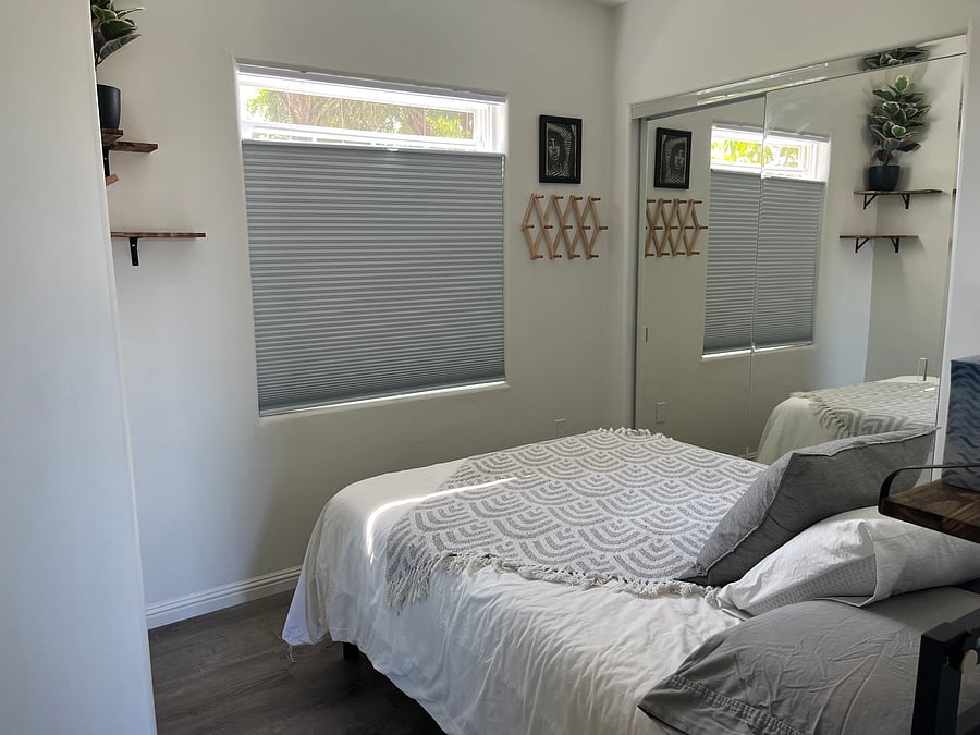 Top down blinds and windows for added privacy