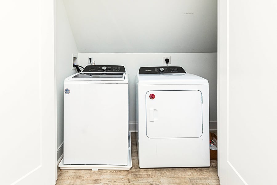 In-unit washer and dryer, perfect for longer stays.