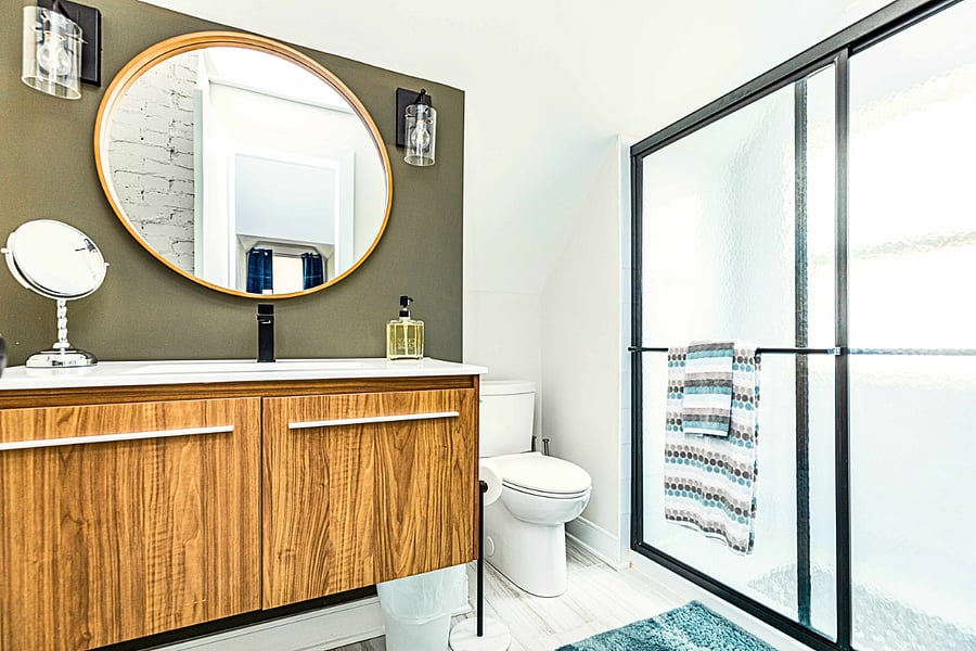Thoughtfully-designed details and ample counter space make guests feel right at home.