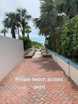 Deeded access to private beach directly across the street