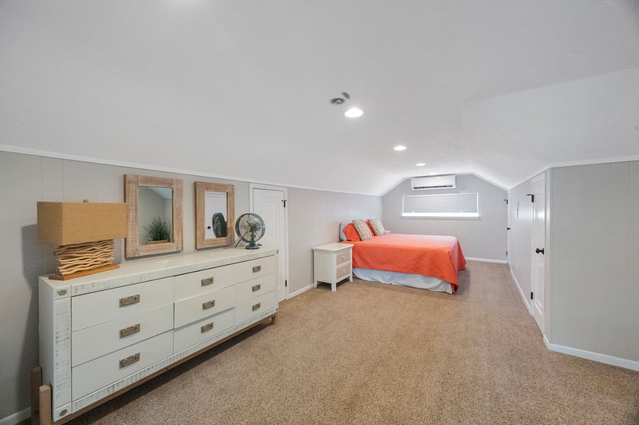 Furnished upstairs bedroom