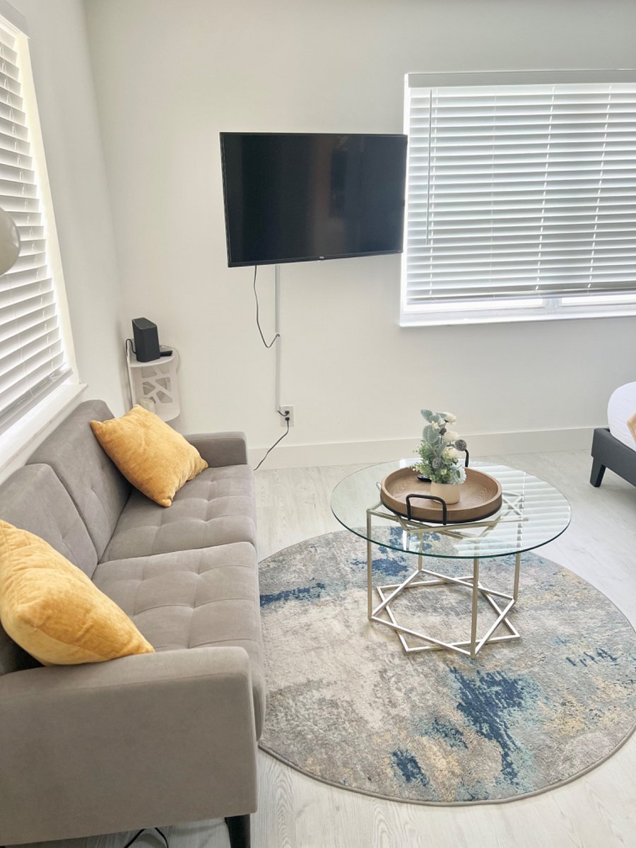 Primary bedroom private sitting area