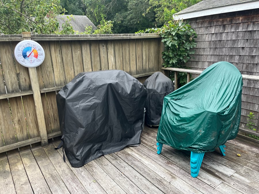 Barbecues- gas and charcoal.