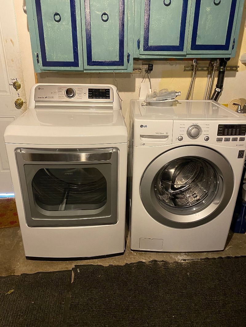 Laundry in garage