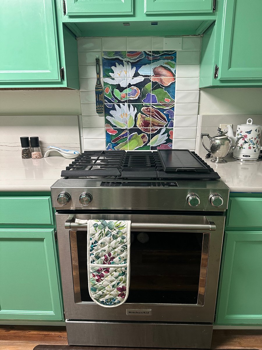 new convection oven with gas stove, new quartz countertops Jan 2024
