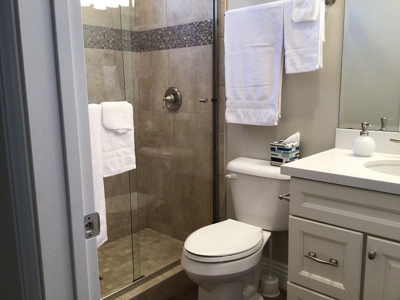full size tiled shower
