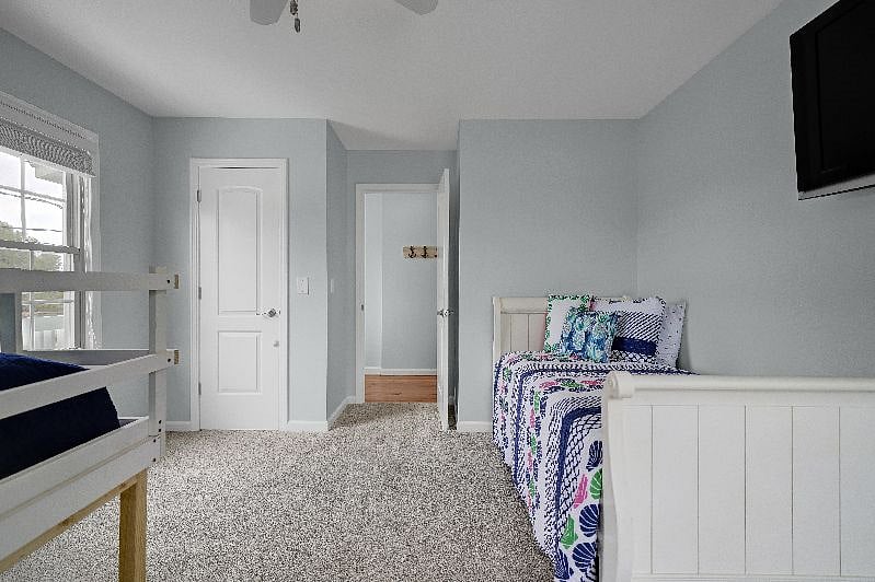 Third bedroom has lofted full sized bed, twin bed and twin trundle.