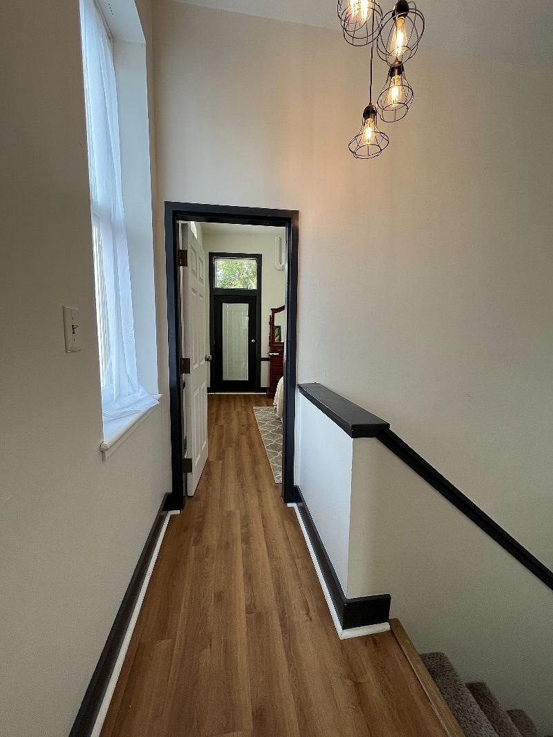 Hallway from kitchen to bedroom.
