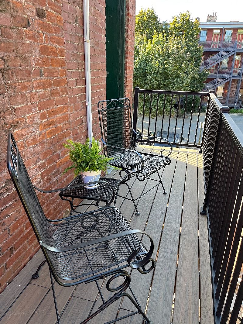 Balcony off of the bedroom.
