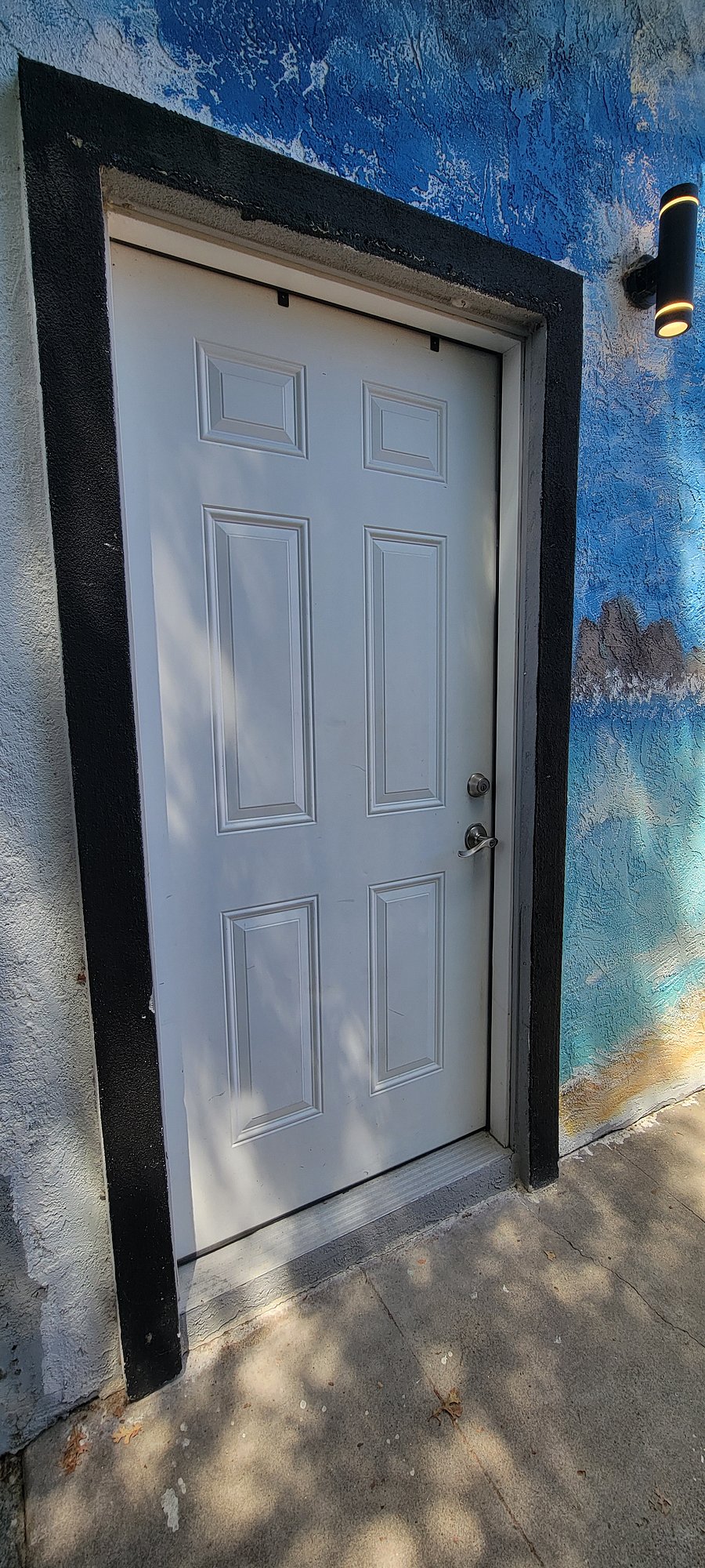 Private entrance into studio