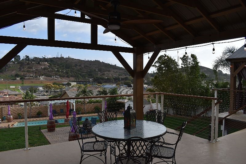 View from deck