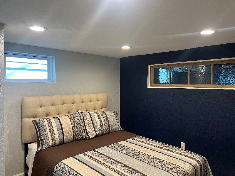 LLSuite Bedroom lower level with full egress window