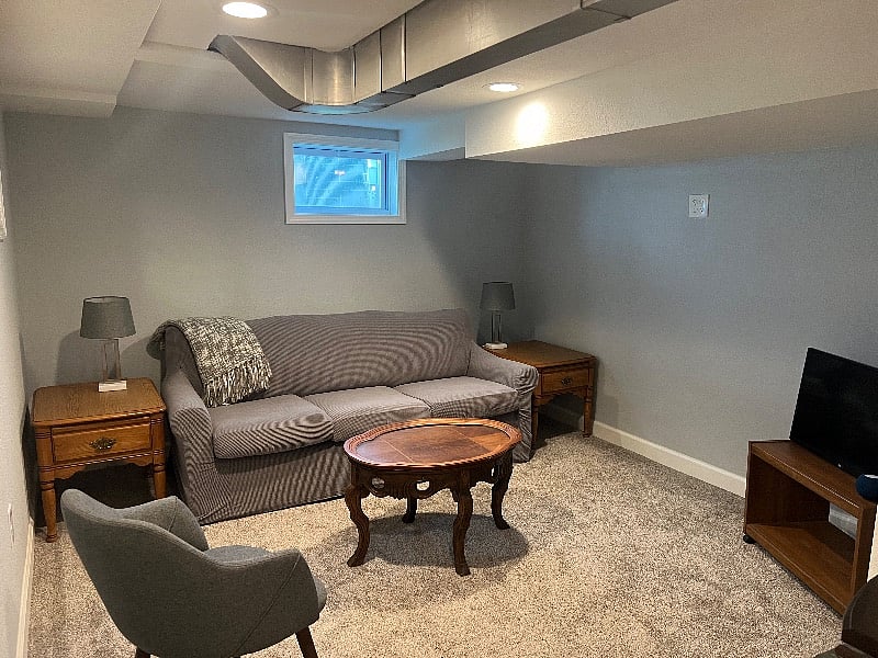 LL Living Room in the Lower level