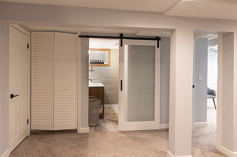 LL bath and private bedroom to the right