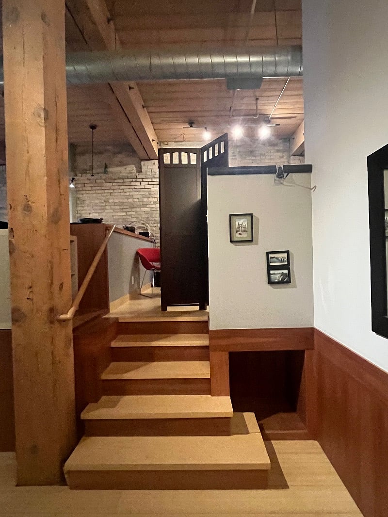 Steps up to Loft Guest Room/Office (2nd Bedroom)