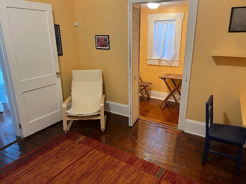 View of kitchen from bedroom.
