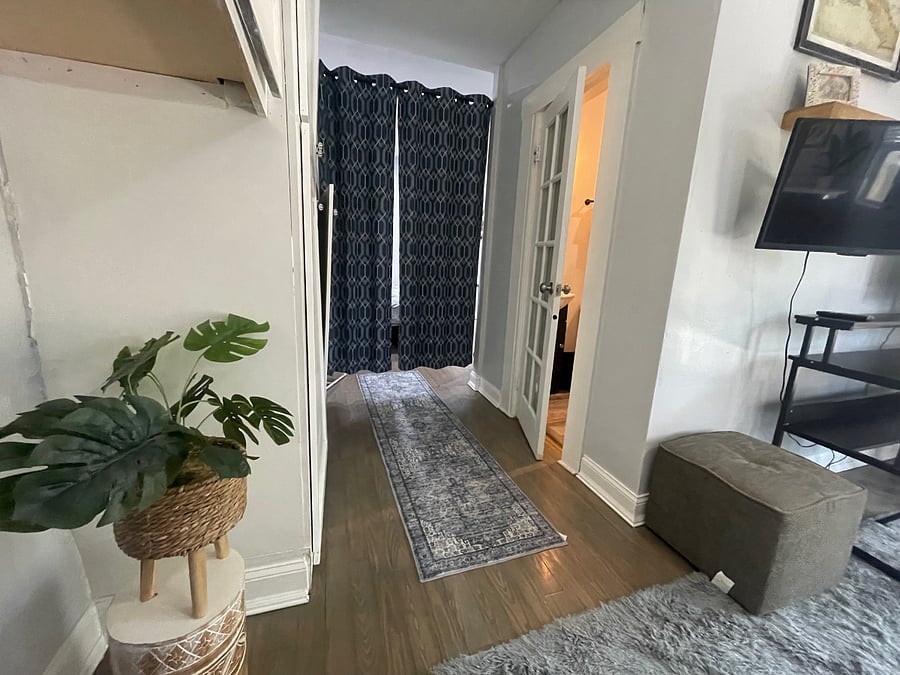 Hallway to Bath & Bedroom