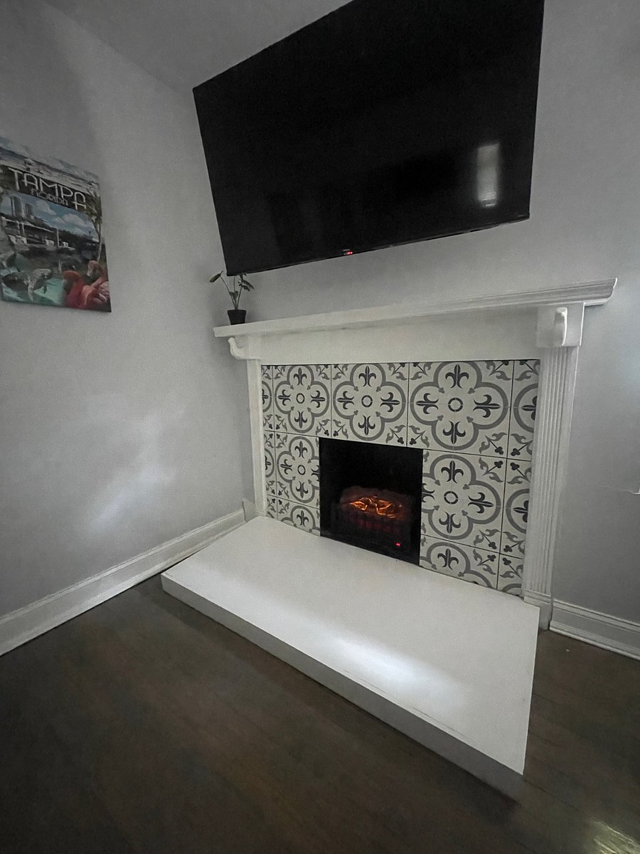 TV above Fireplace