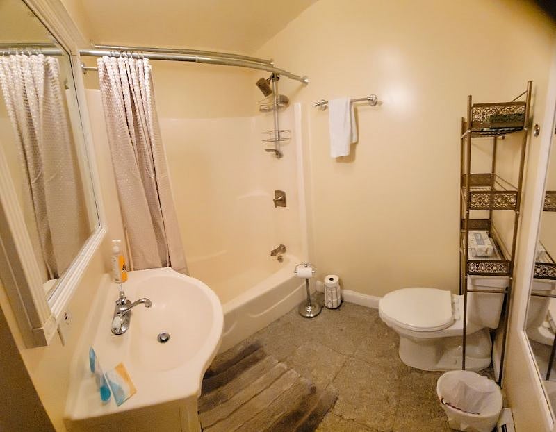 Upstairs Master bathroom