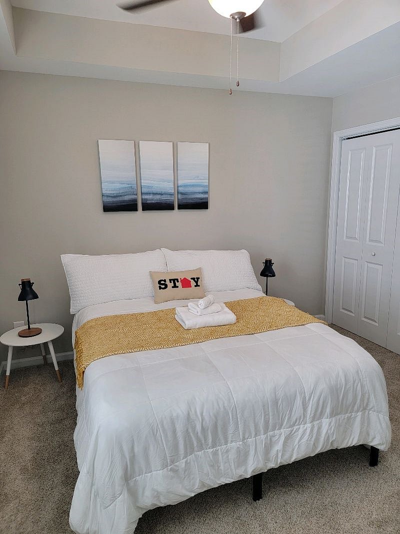 STAY...AWHILE in this RELAXING guest bedroom.