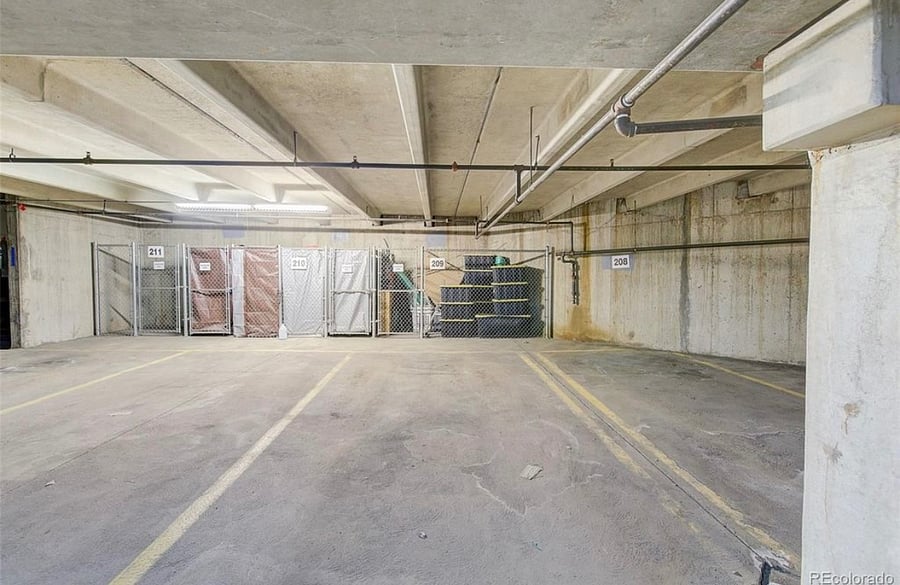 Designated garage parking spot