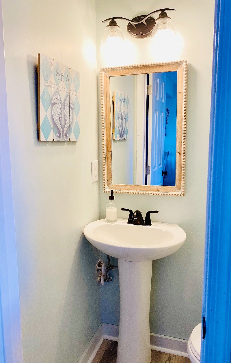 Downstairs half bath.