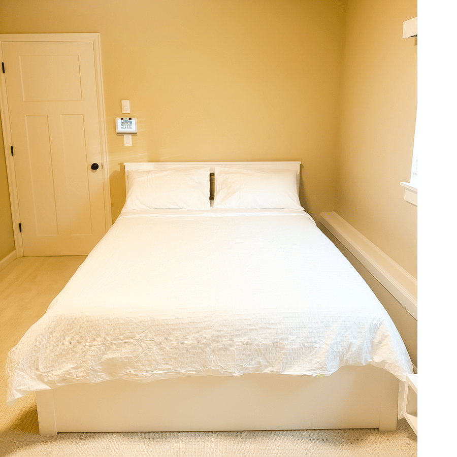 View of Queen Bed 