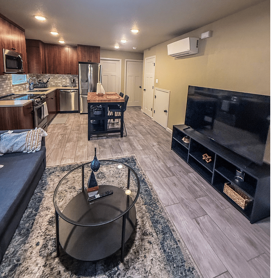 Interior view - Kitchen Area includes an Island 