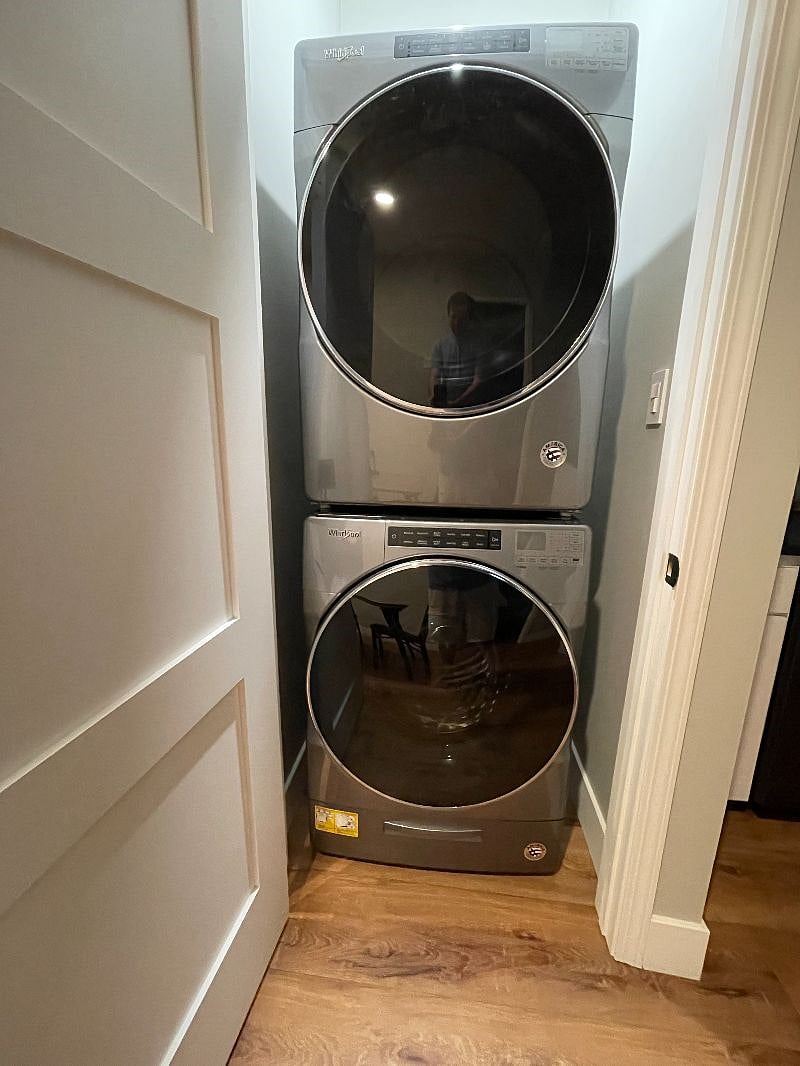 Oversized washer and dryer.