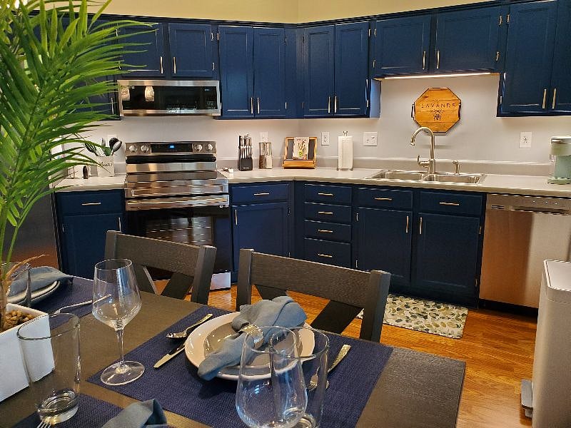 All brand new appliances and fresh cabinets.