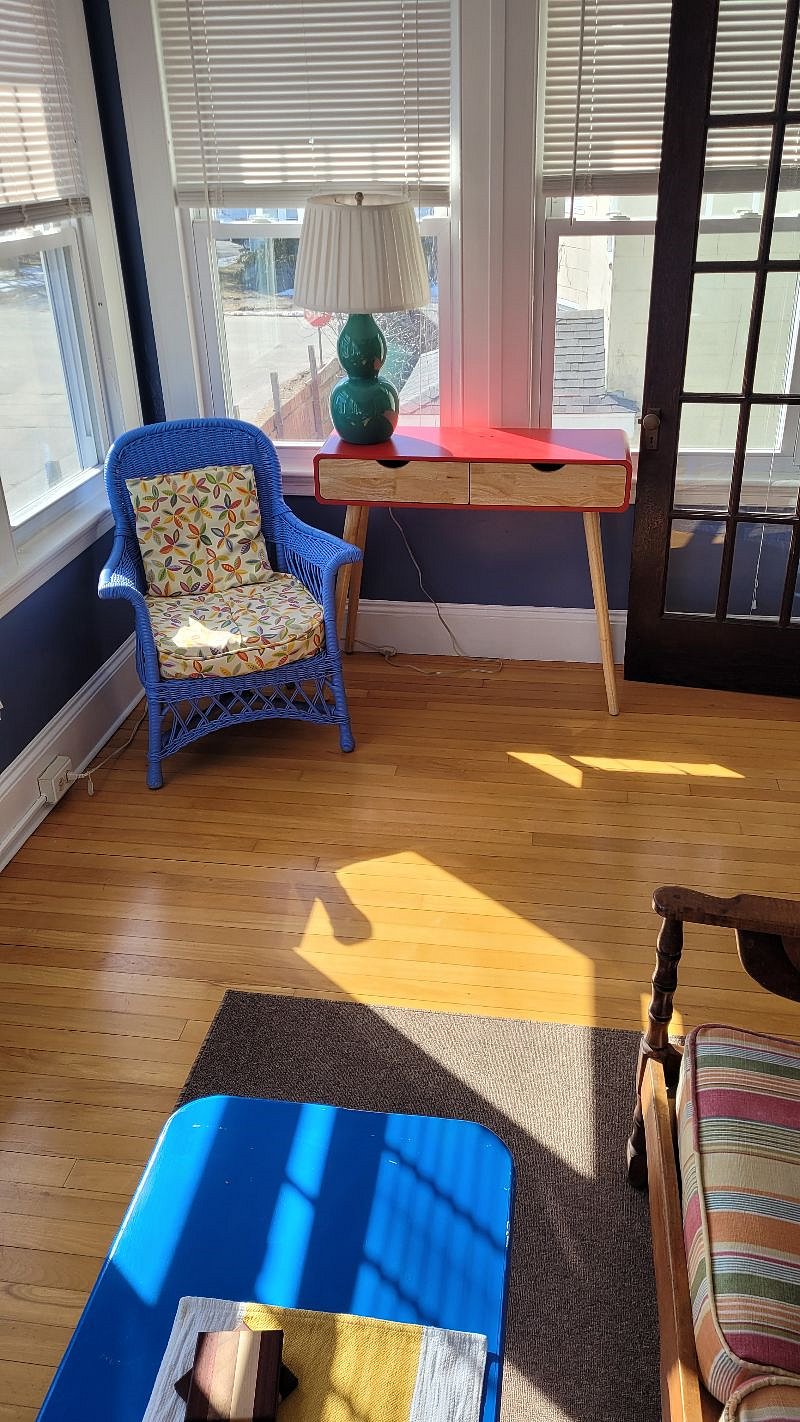 Sunny reading corner.