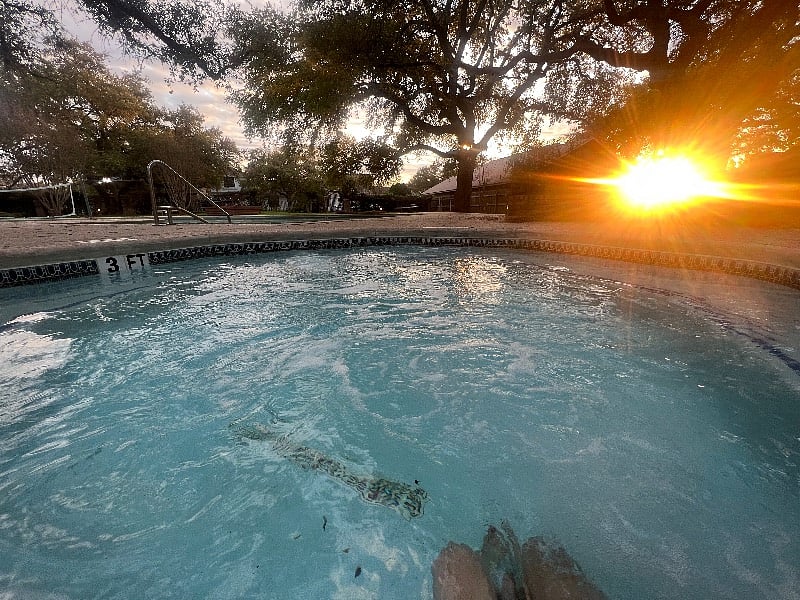 Neighborhood pool on the same street as your home.
