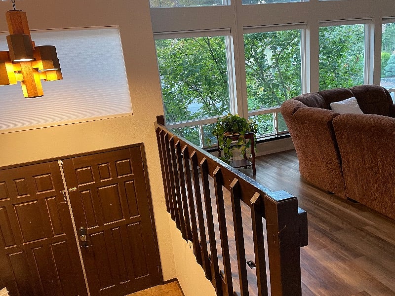 Entryway and main seating area