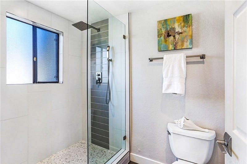 Master bathroom with walk in shower