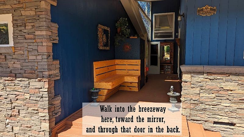 Convenient and beautiful entry to your private deck.