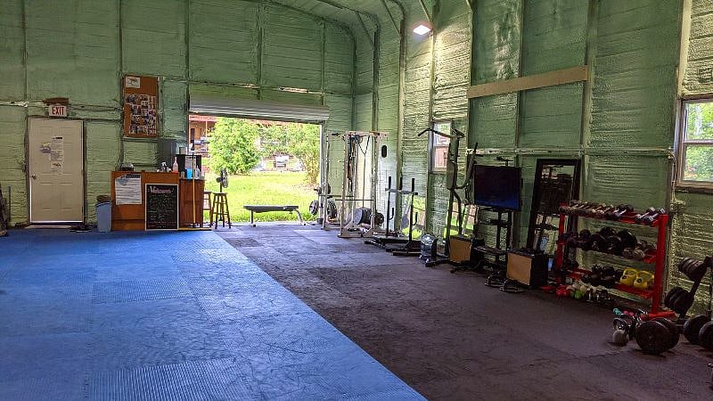 Inside the gym