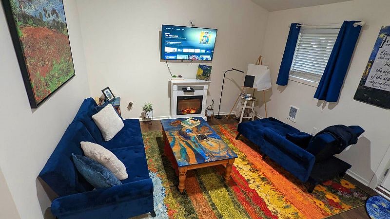 The television has movie and TV apps, as well as unlimited music!